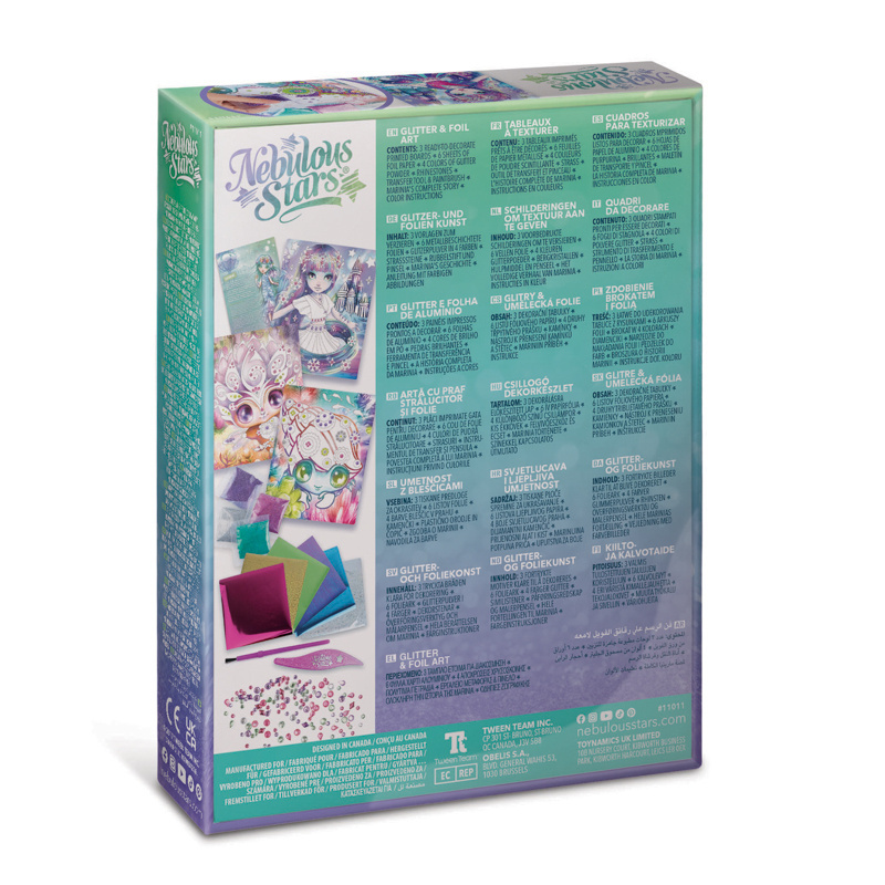 Nebulous Stars Album do scrapbookingu – zestaw kreatywny dla dzieci z folią i cyrkoniami 7+ Marinia, OUTLET