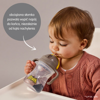Batman by b.box bidon dla dzieci - kubek niekapek ze słomką 240 ml, OUTLET