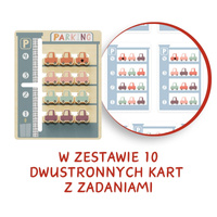 Topbright Parking - zabawka logiczna z kartami zadań – układanka dla dzieci 36 mies. +