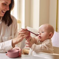 Miseczka silikonowa bez przyssawki, 2 szt., morelowy, Everyday Baby