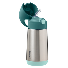 B.box butelka termiczna - bidon dla dzieci ze słomką 350 ml Emerald Forest