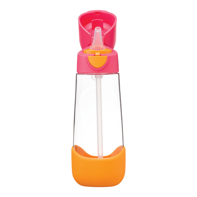 b.box Bidon dla dziecka - butelka na wodę ze słomką tritanowa 600ml Strawberry Shake