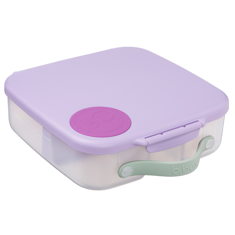 B.box Lunchbox dla dzieci do szkoły - szczelna śniadaniówka z przegródkami i wkładem chłodzącym Sugar Plum