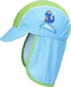 Playshoes Czapka letnia z ochroną UV dla niemowlaka – czapka z daszkiem dziecięca Dinozaur