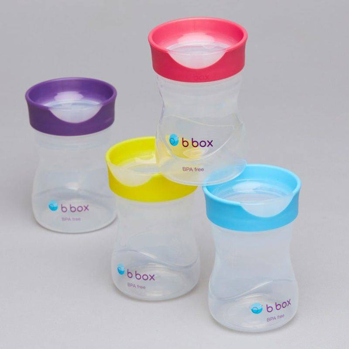 B.box Kubek do nauki picia dla dziecka - kubek treningowy plastikowy 240 m malinowy