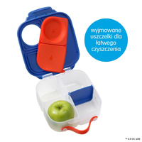 Superman by b.box lunchbox dla dzieci do szkoły - szczelna mini śniadaniówka z przegródkami 