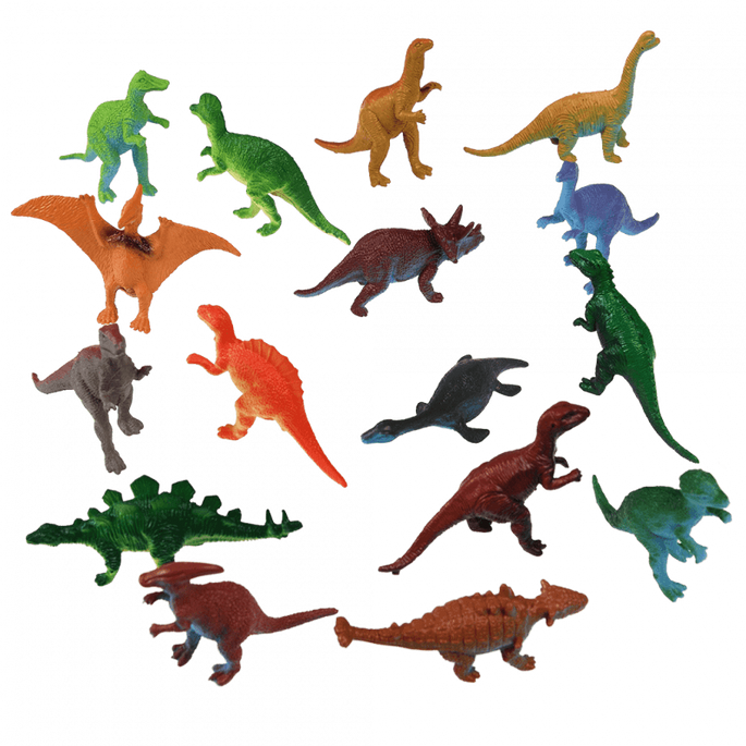 Figurki dinozaurów, zestaw 16 szt., Dinozaury, 3+, Rex London