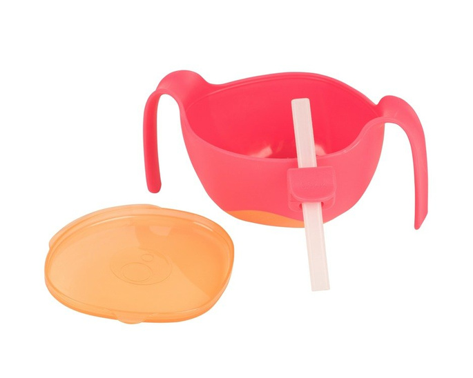 Miseczka ze słomką, Strawberry Shake, b.box OUTLET