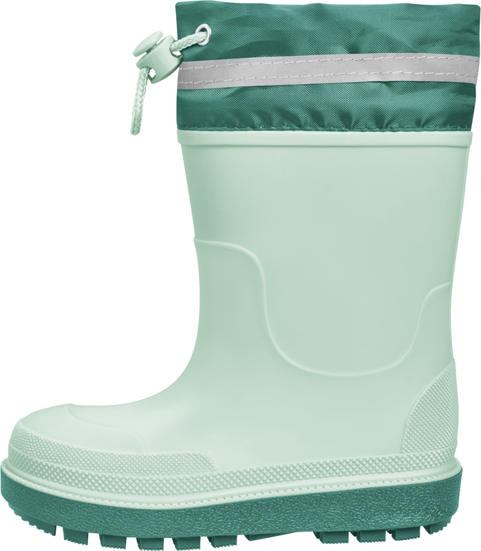 Kalosze dziecięce z ociepleniem i ściągaczem, zielone, Playshoes