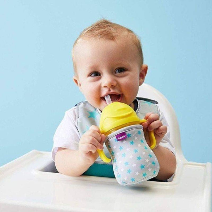 B.box kubek do nauki picia dla dziecka - zestaw 4w1 240 ml cytrynowy