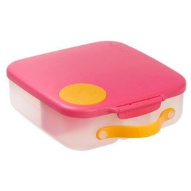 B.box Lunchbox dla dzieci do szkoły - szczelna śniadaniówka z przegródkami i wkładem chłodzącym Strawberry Shake