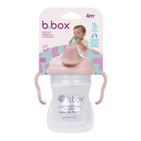 b.box Kubek z miękkim ustnikiem 4m+ Blush– niekapek do nauki samodzielnego picia