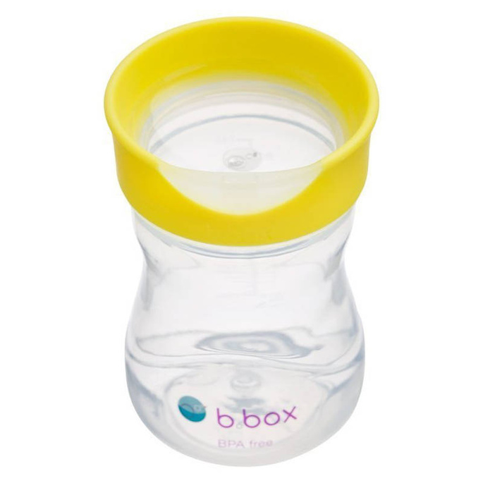 B.box kubek do nauki picia dla dziecka - zestaw 4w1 240 ml cytrynowy
