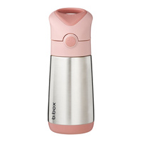 B.box butelka termiczna - bidon dla dzieci ze słomką 350 ml Blush Crush