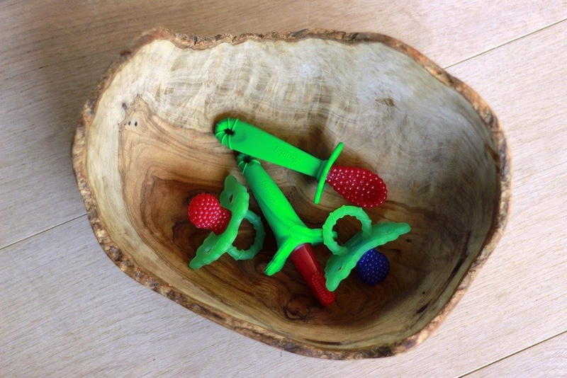 Gryzak malina, niebieski, RaZbaby