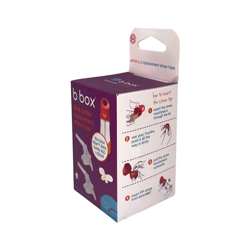 Ustniki zapasowe do bidonu termicznego sportowego 500 ml, 2 szt., b.box, OUTLET