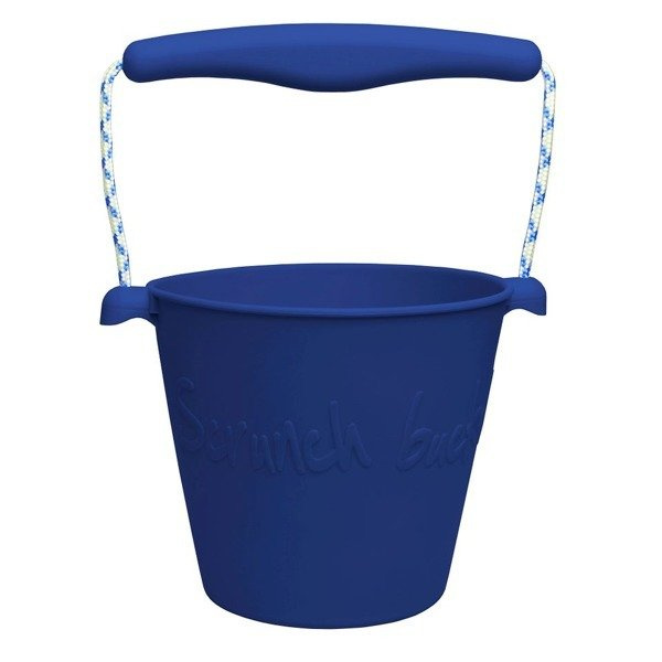 Wiaderko zwijalne silikonowe, granatowe, Scrunch, OUTLET