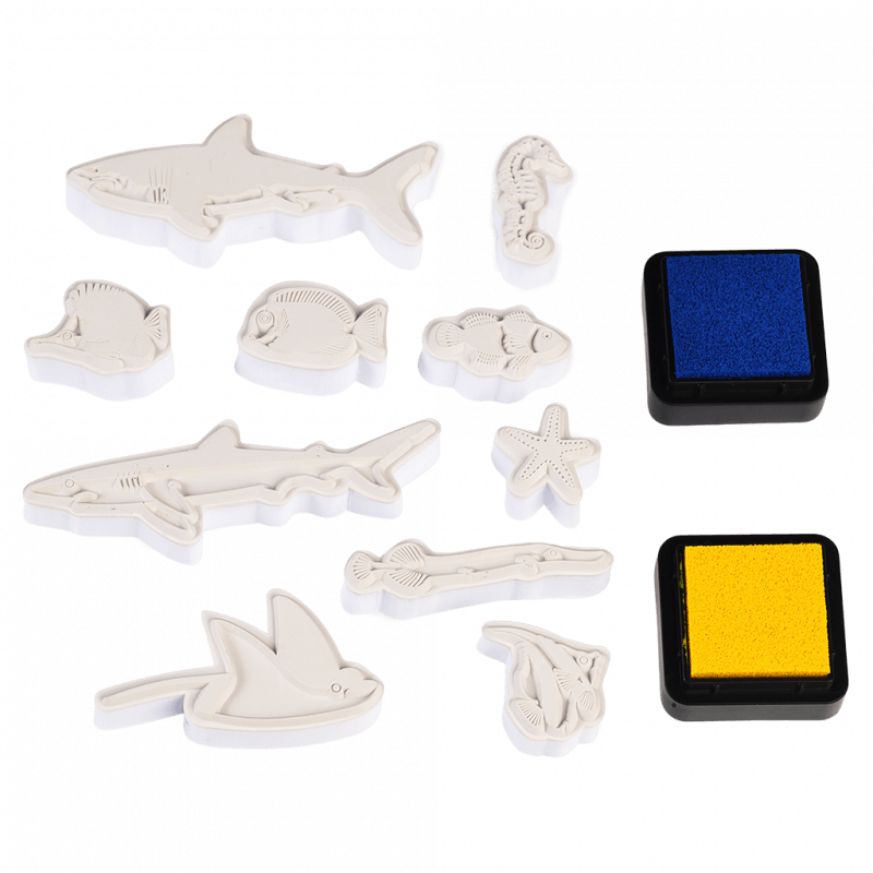 Stempelki dla dzieci, 10 szt., Ocean, 3+, Rex London