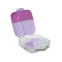 B.box Lunchbox dla dzieci do szkoły - szczelna śniadaniówka z przegródkami i wkładem chłodzącym Sugar Plum