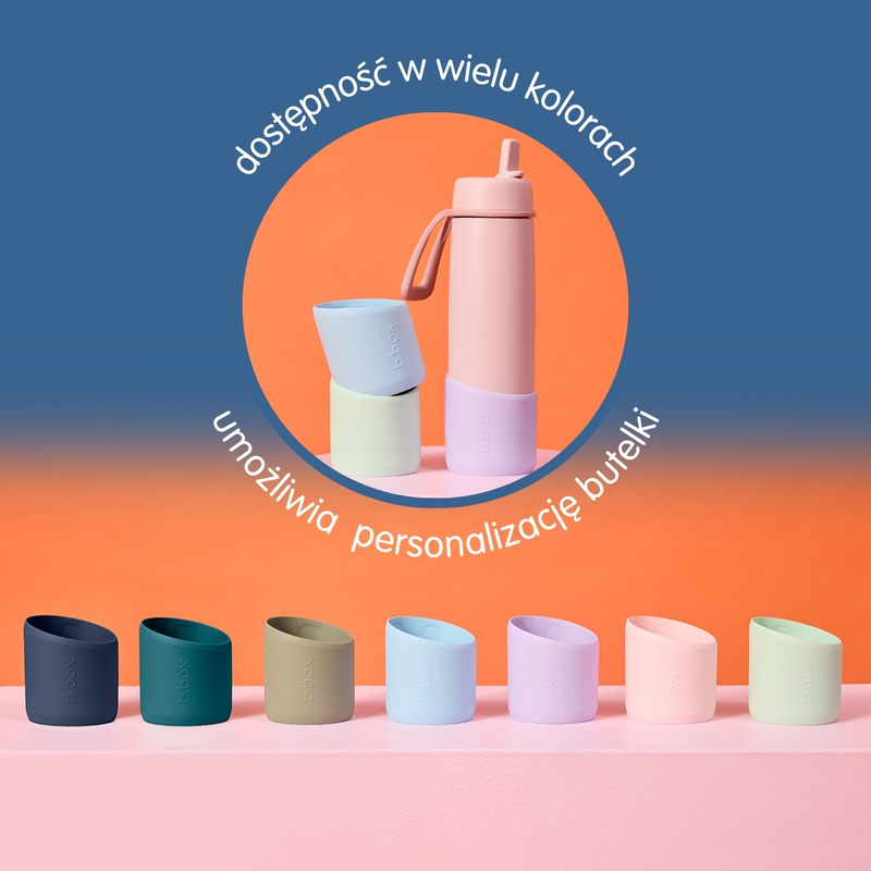 b.box b.box Silikonowa nakładka ochronna na butelkę 690 ml, Olive