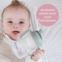b.box Kubek z miękkim ustnikiem 4m+ Ocean – niekapek do nauki samodzielnego picia