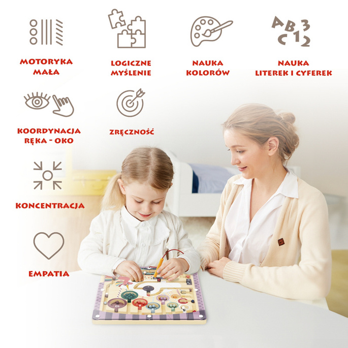 Topbright Fantastyczny jednorożec zabawka magnetyczna dla dzieci – gra logiczna z rysikiem 36 mies.+