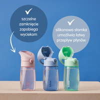 b.box Butelka do picia ze słomką dla dzieci Junior Spearmint 12m+ 380 ml