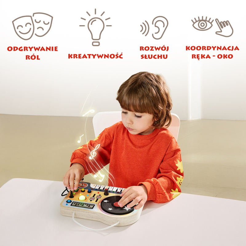 Topbright Interaktywna Tablica Muzyczna Mały DJ 36m+ OUTLET
