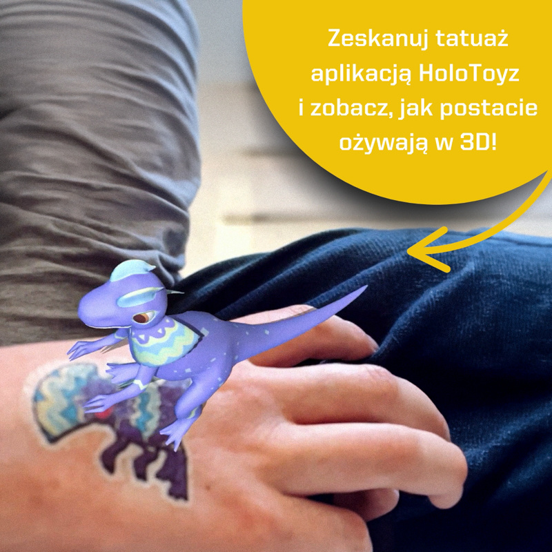 HoloToyz Tatuaże AR Jurassic Dinos – dinozaury
