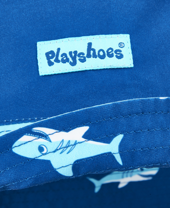 Playshoes Kapelusz UV dla dzieci dwustronny Rekin 