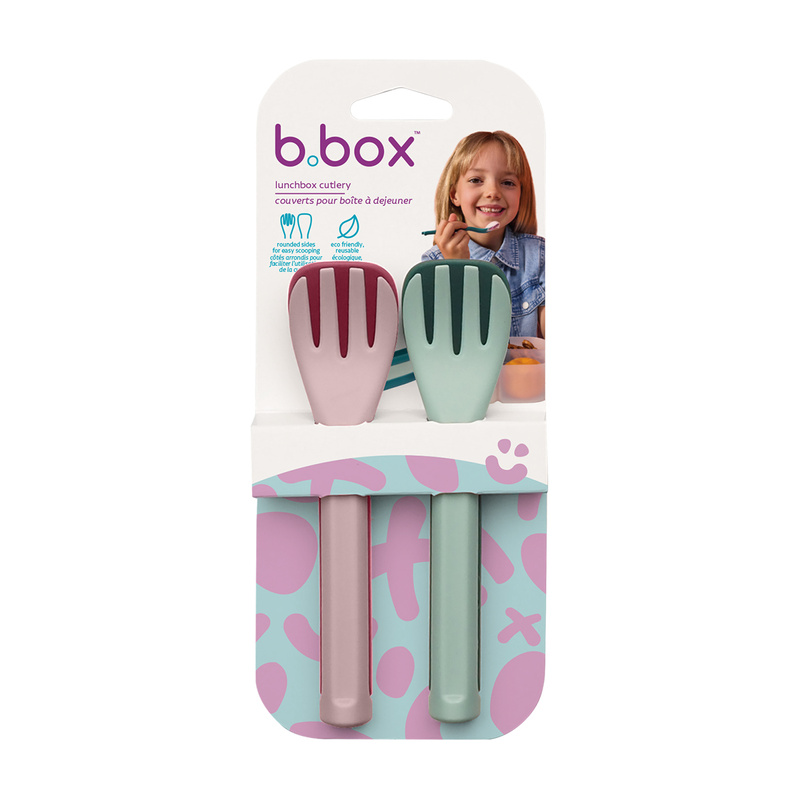b.box sztućce do lunchboxa z łyżką i widelcem, 2 zestawy Twilight