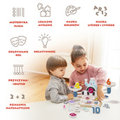 TOPBRIGHT Głodny Miś Waga szalkowa dla dzieci – gra edukacyjna i nauka liczenia Montessori 36 mies.+, OUTLET