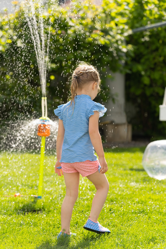 Playshoes Strój kąpielowy z filtrem UV dla dzieci – strój kąpielowy dwuczęściowy dla dziewczynki Krab