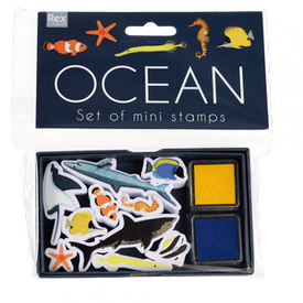 Stempelki dla dzieci, 10 szt., Ocean, 3+, Rex London