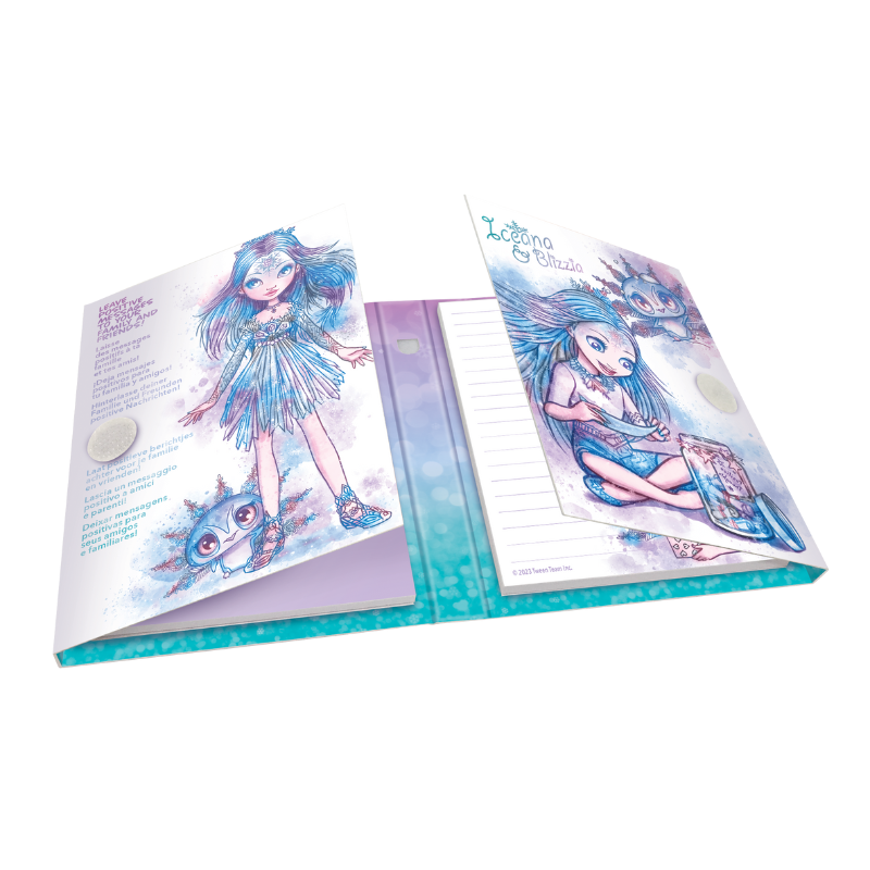 Nebulous Stars Notes z długopisem i karteczkami samoprzylepnymi - czteroczęściowy Iceana