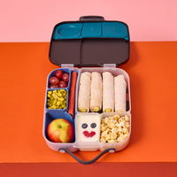 b.box Silikonowy wkład do lunchboxa z przegrodą na sztućce Ocean