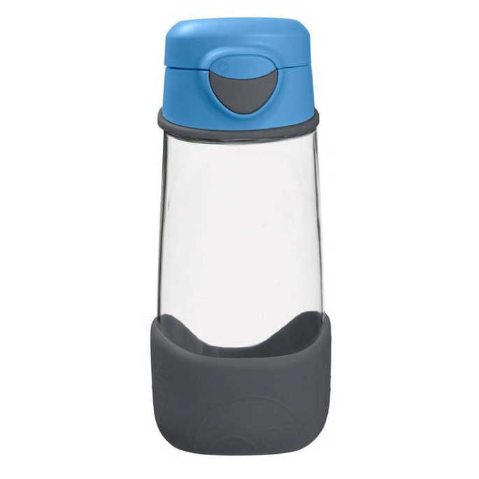 B.box Butelka na wodę - bidon z ustnikiem  dla dziecka tritanowy 450 ml Blue Slate 