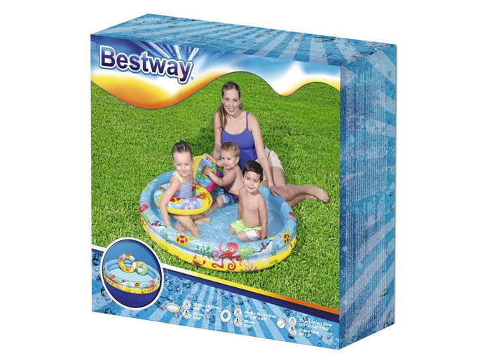 Basen dmuchany plus piłka kółko, 122cm, Bestway
