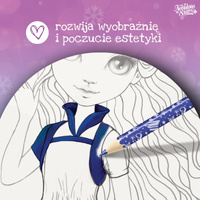 Nebulous Stars Szkicownik – zestaw kreatywny dla dzieci z kredkami, szablonami i naklejkami 7+ Nebulia rozm. M, OUTLET