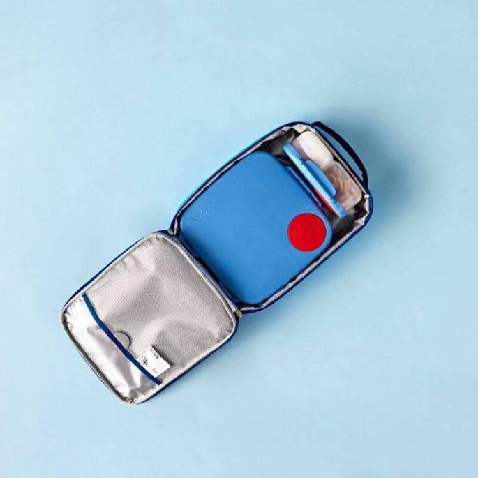 B.box Lunchbox dla dzieci do szkoły - szczelna śniadaniówka z przegródkami i wkładem chłodzącym Blue Blaze