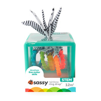 Sassy Kostka sensoryczna Montessori – manipulacyjna zabawka dla dzieci