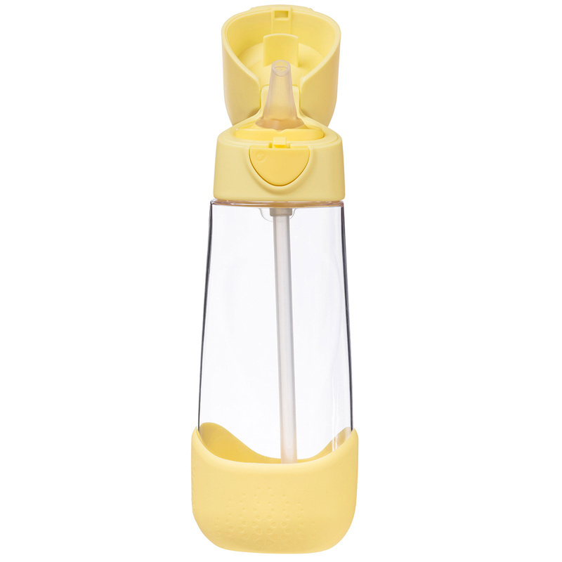 b.box Bidon dla dziecka - butelka na wodę ze słomką tritanowa 600ml Lemon Twist