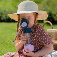 Zestaw Mini Lunchbox + Butelka tritanowa ze słomką 450 ml, Indigo Rose, b.box