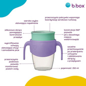 b.box Kubek 360 do nauki picia dla dzieci – kubek treningowy niekapek lilac pop