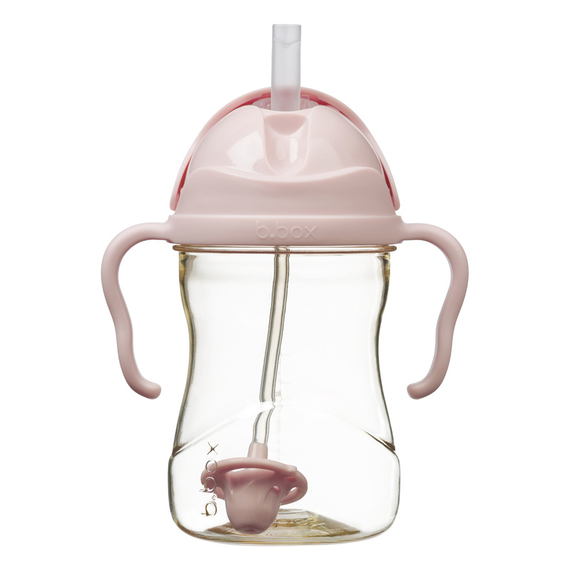 b.box bidon dla dzieci ze słomką PPSU - kubek niekapek 240 ml Blush