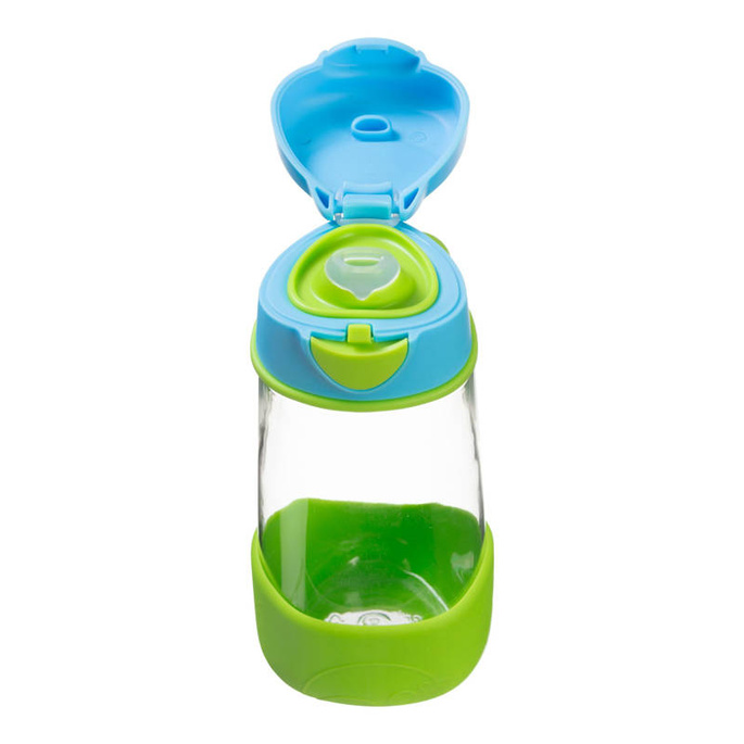 B.box Butelka na wodę - bidon z ustnikiem  dla dziecka tritanowy 450 ml Ocean Breeze