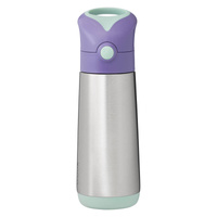 B.box butelka termiczna - bidon dla dzieci ze słomką 500 ml Lilac Pop
