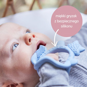 B.box gryzak logopedyczny dla dzieci i niemowląt na ząbkowanie  lisek błękit