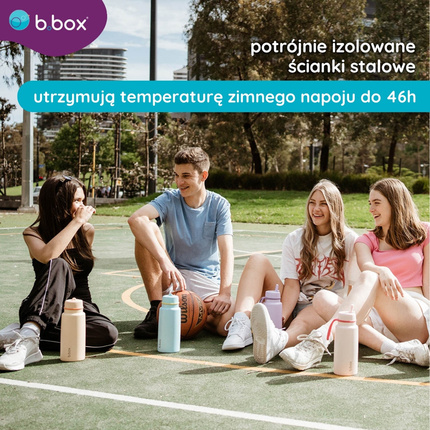 b.box Butelka termiczna ze składanym ustnikiem – termos ze stali nierdzewnej 1l Pool Side