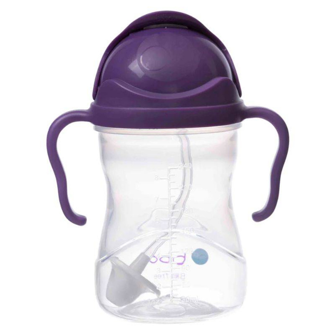 B.box bidon dla dzieci - kubek niekapek ze słomką 240 ml winogronowy